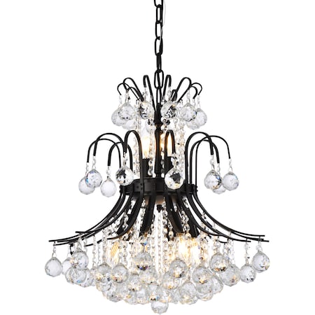 ELEGANT LIGHTING Toureg 19 Inch Black Pendant V8001D19BK/RC